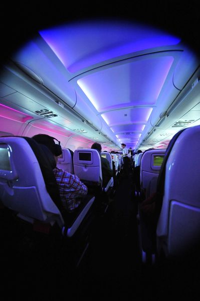 Are you in a nightclub, or an aircraft? And does Richard Branson run them both?
