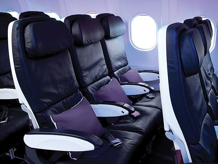 The economy seats on Virgin America.