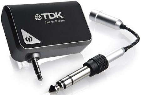 The small wireless transmitter for the WR-700s can plug into any audio device.