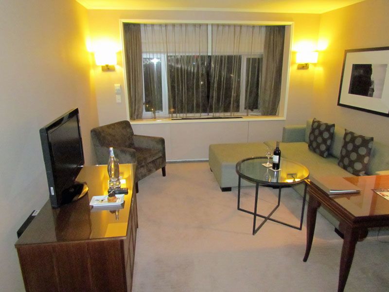 The living area of the suites is the same size as a full hotel room -- loads of space to spread out, relax, or have informal meetings.
