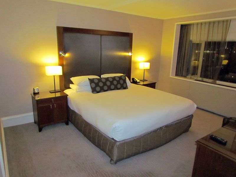The bed was very comfortable indeed, with soft sheets and a duvet.