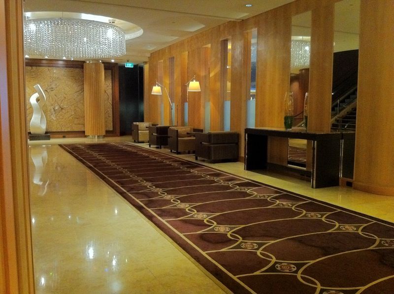 The classy lobby sets the scene for the whole stay.