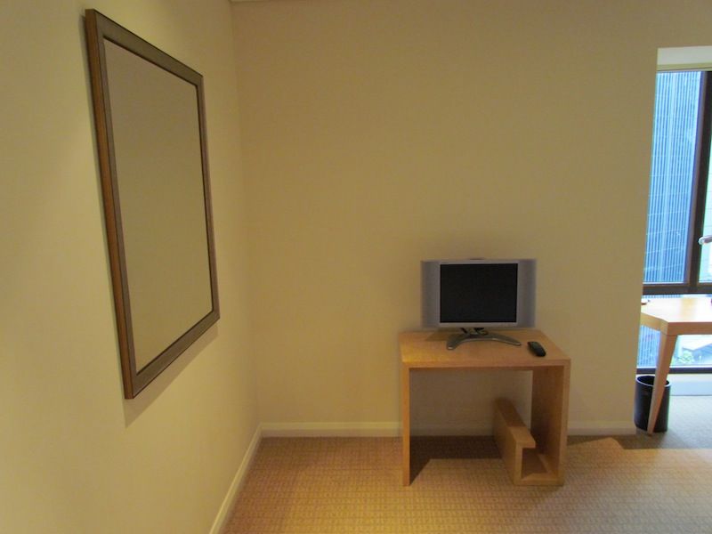 The TV corner of the room really feels like there's a piece of furniture missing, though.