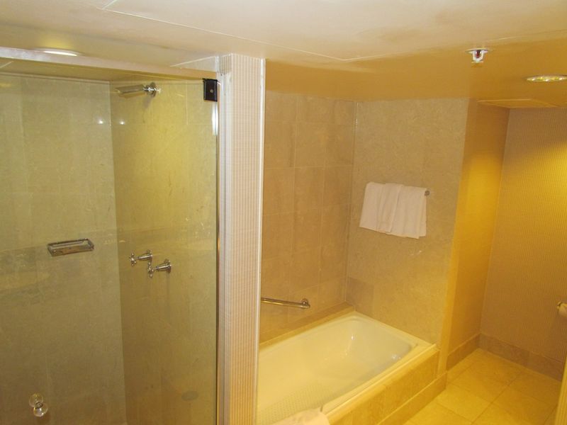 A full bath and separate shower are always welcome.