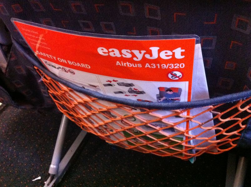 For a bit of extra legroom, pull out the literature from the pocket.