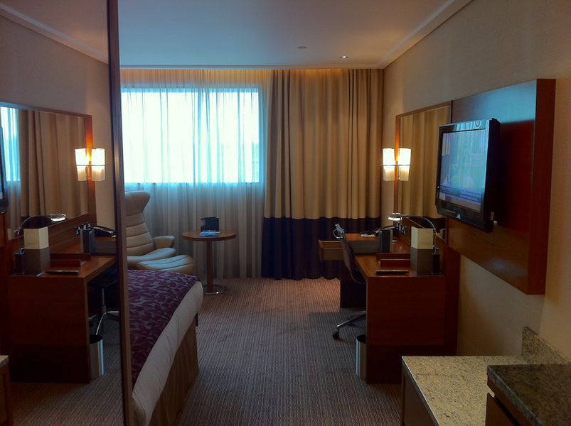 The room's a decent size, especially for an airport hotel.