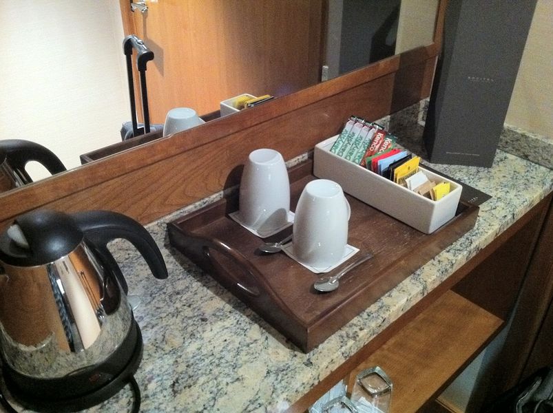 Instant coffee in a luxury hotel? No thanks.