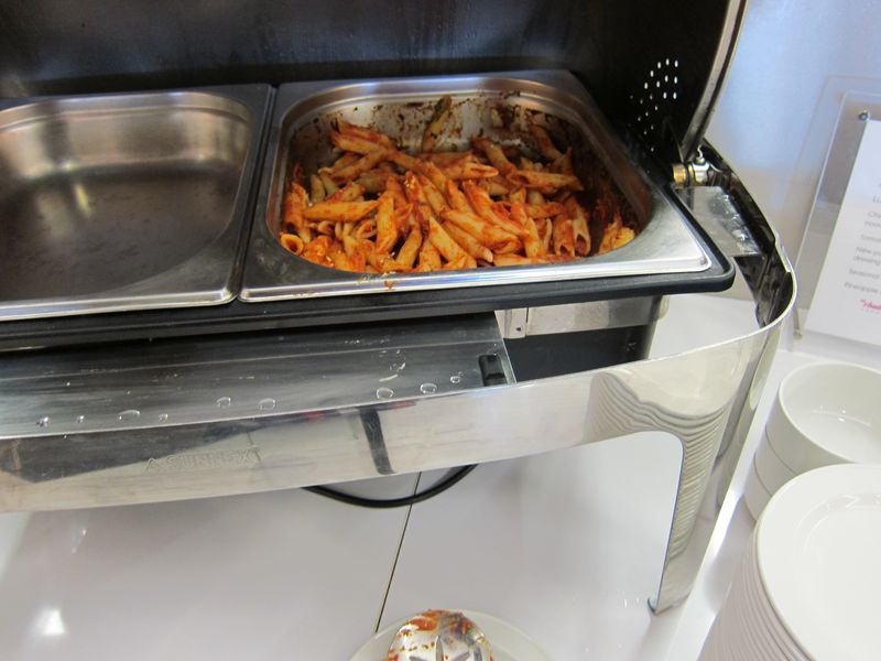 The pasta was pretty tasty, although it looks a little industrial.