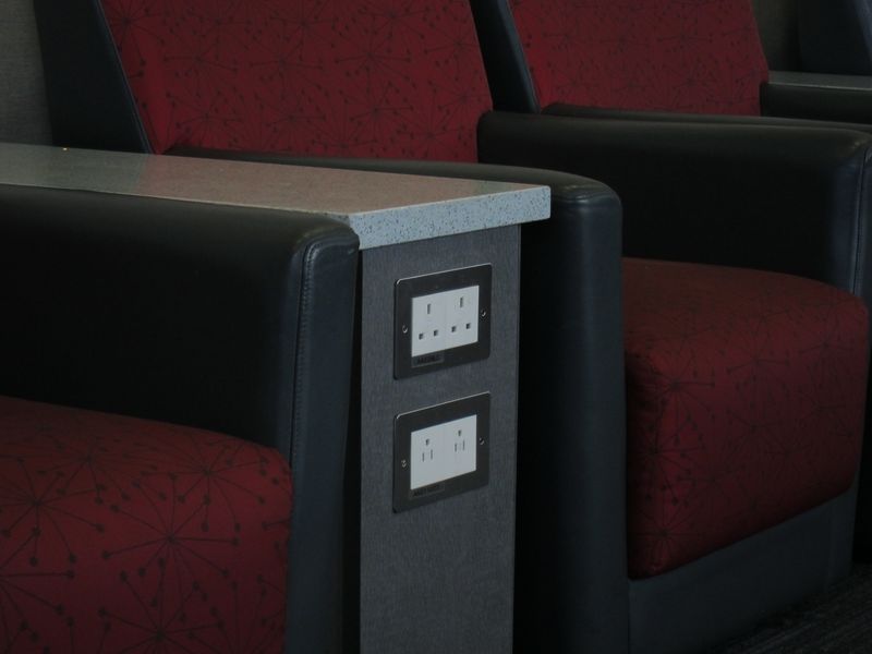 Two power points per person...the business traveller's lounge dream.