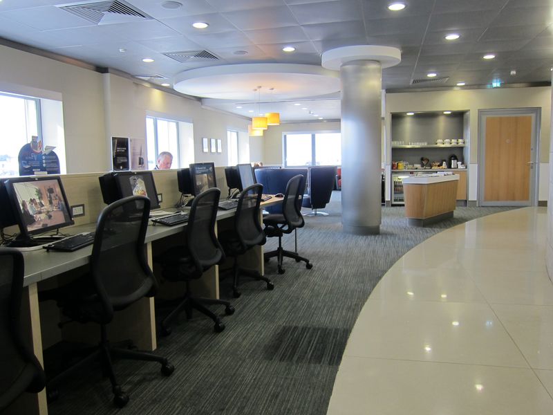 The far corner was my favourite area of the lounge, with a good view, natural light and a private feel.