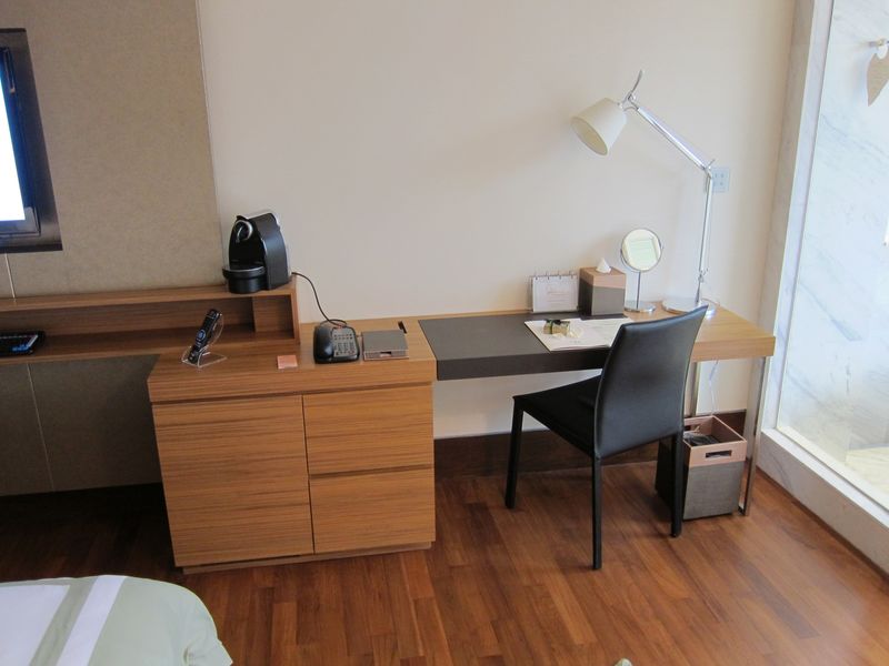 While the desk is large, the chair doesn't provide enough support for a full day's work.