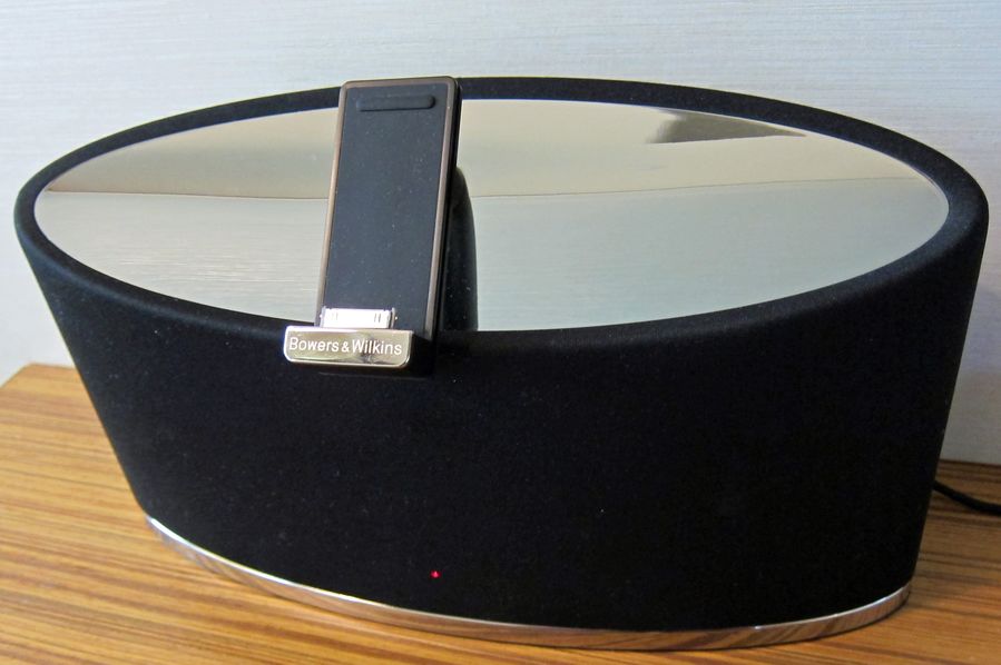 Slot your iPhone or iPad -- I tested both, and they worked perfectly -- into the mini Zeppelin dock.