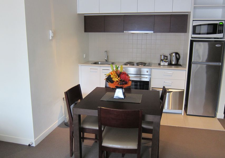 The kitchen area is a decent size and has been well thought through, with everything you need for even a longer stay.