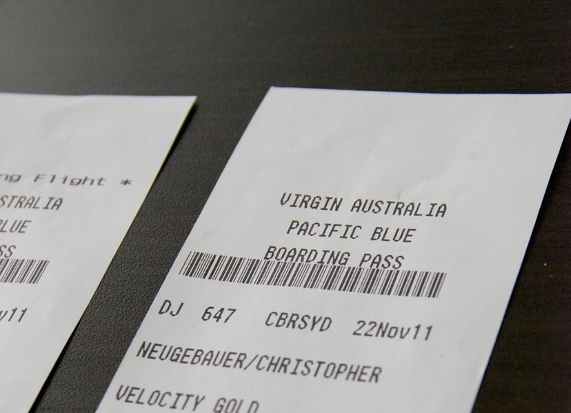 Boarding passes are the low-cost airline receipt style, which felt less than premium.