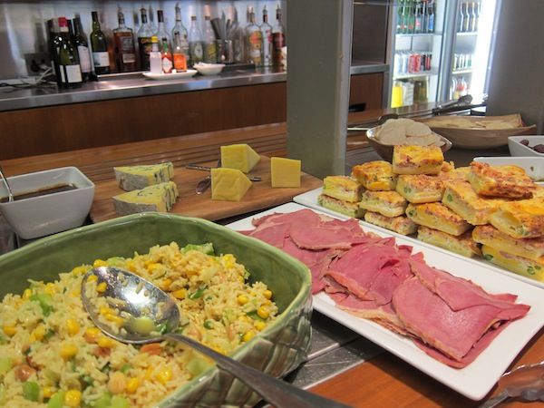 It's a reasonable spread for the middle of the afternoon.