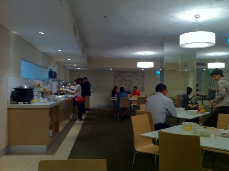 Breakfast is busy (I waited to snap this picture during a very quiet period) but varied and tasty.