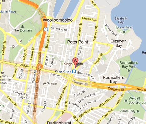 The hotel's right in the centre of Kings Cross, a