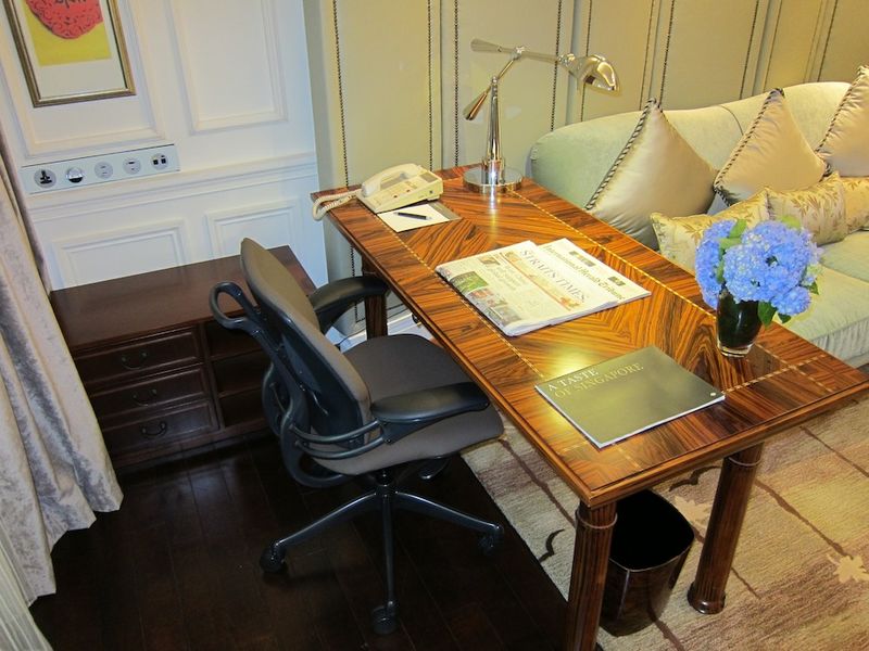 An ergonomic desk and chair make for an excellent work setup.