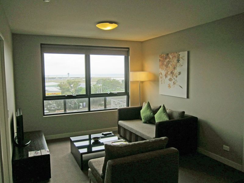 Rooms are spacious, either looking out over Sydney Airport or in the other direction over Mascot.