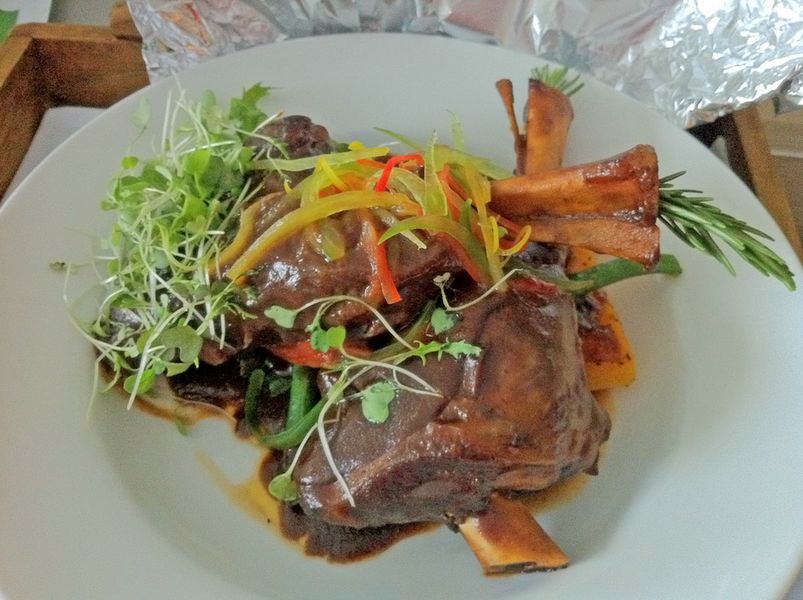A hearty helping of NZ lamb made for a filling dinner.