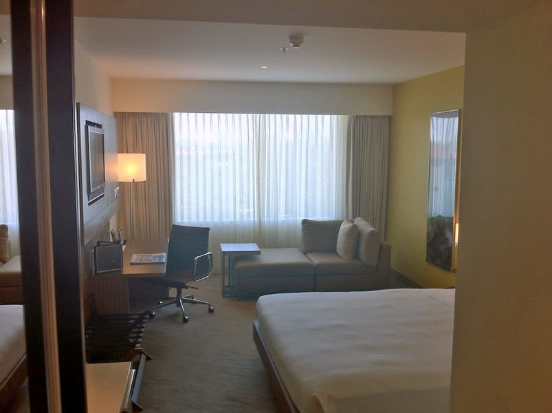 The rooms are typical hotel rooms, but well refurbed and in good nick.