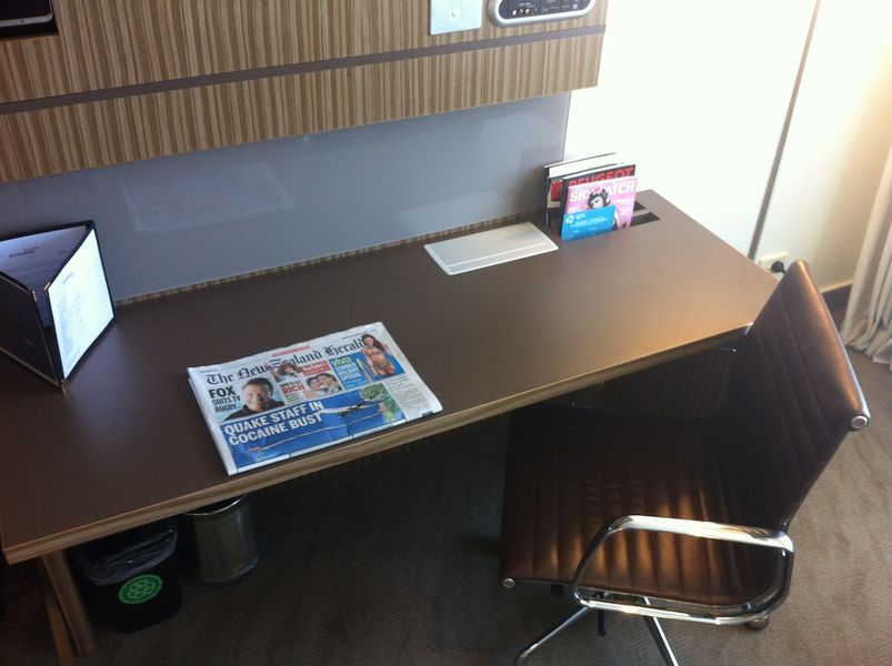 I found the desk comfortable, although a slightly better chair would have been a bonus.