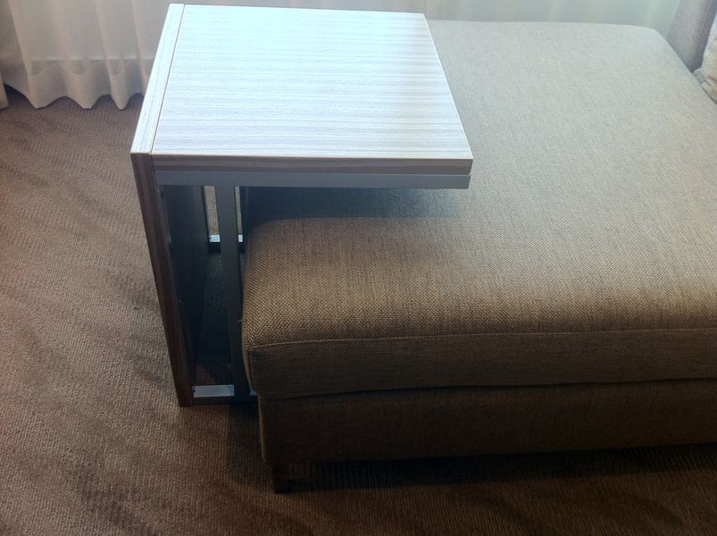 The chaise longue table in particular was very handy.