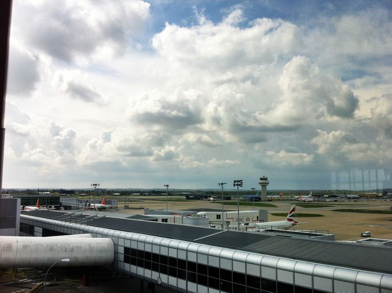 Natural light and long-distance views are always a plus for an airport lounge.