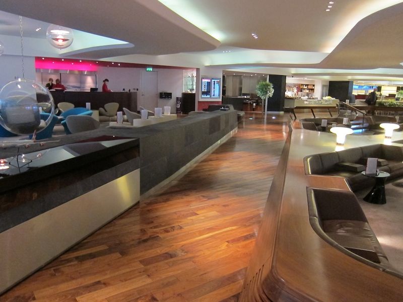 If you're just in the lounge for a short time to catch up with home base, the chairs near the reception desk are a good pick.