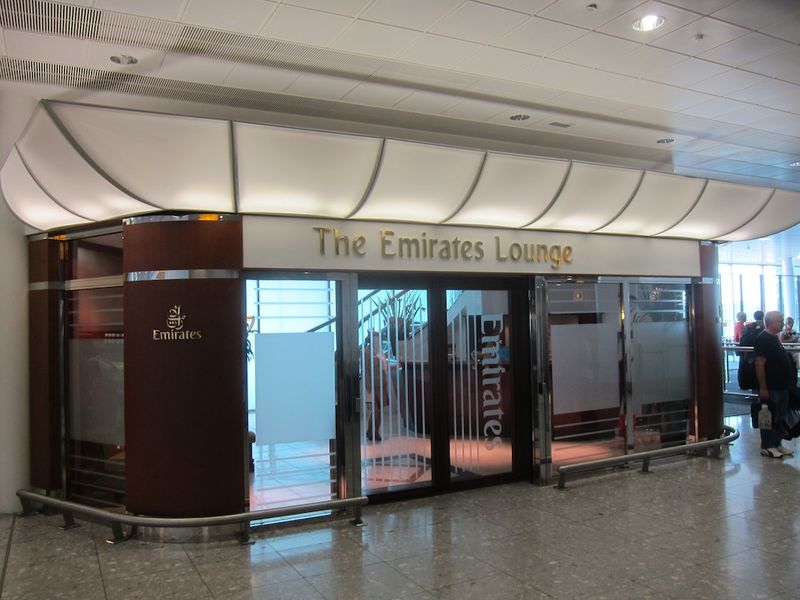 Emirates' lounge is in a different part of the terminal to where you'll find the BA lounges Qantas passengers currently use.