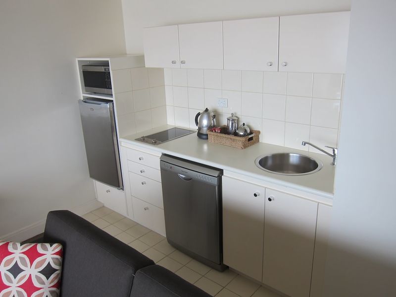 It's not massive, but everything you'd need to put yourself together some lunch or dinner is there.