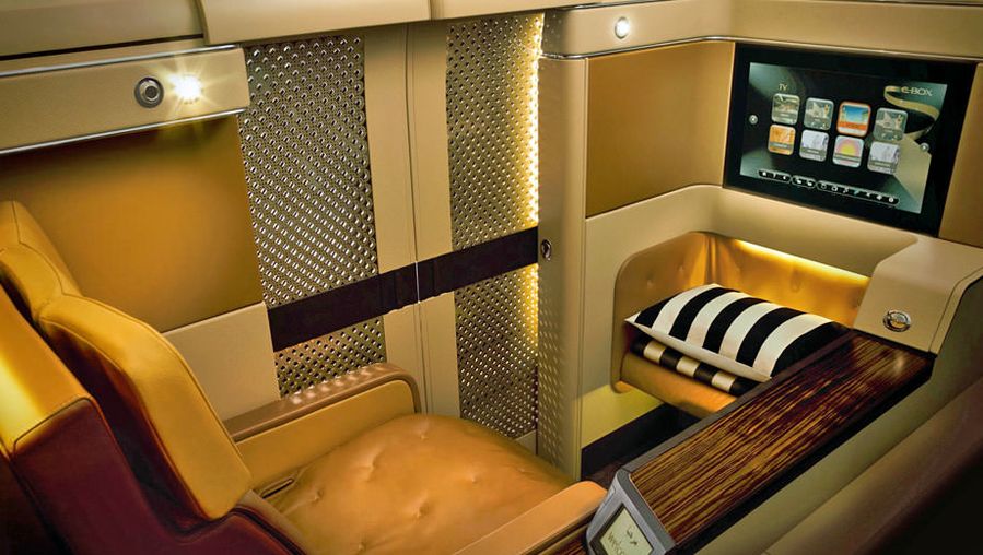 Etihad's first class suite lives up to the glossy promo snaps.