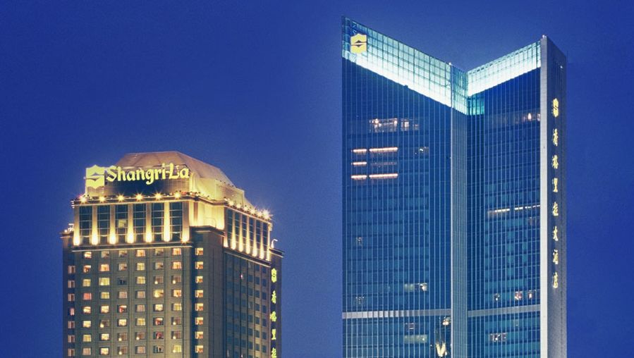 The Pudong Shangri-La: River Wing (left) and Grand Tower (right)