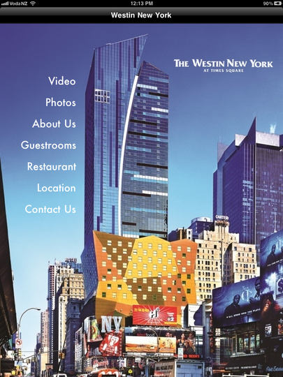 The Westin New York Times Square app: pretty, but basic