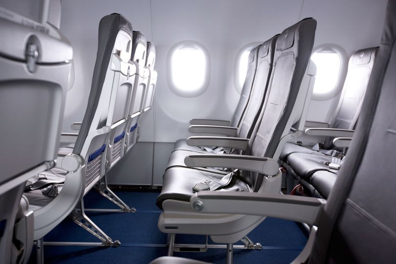 The new Lufthansa international economy class seats must be among the slimmest backs in the sky.