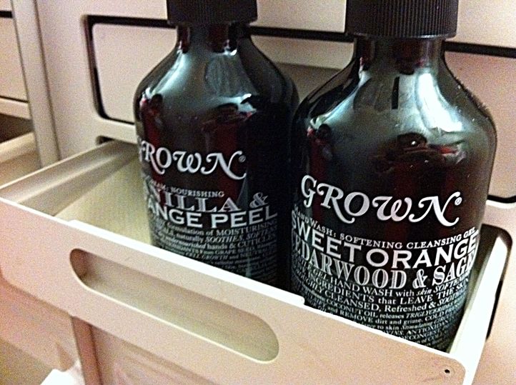There was even swish Grown handwash and moisturiser in the toilet -- on a domestic flight!