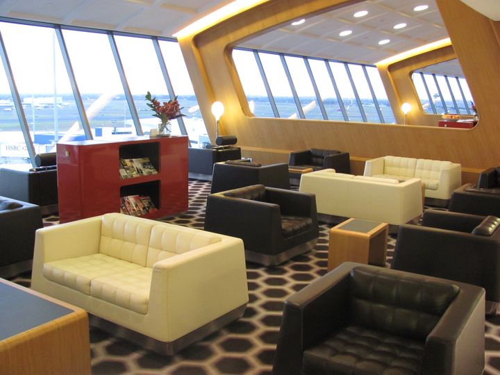 Your partner can cool their heels in Qantas' first class lounge at Sydney Airport