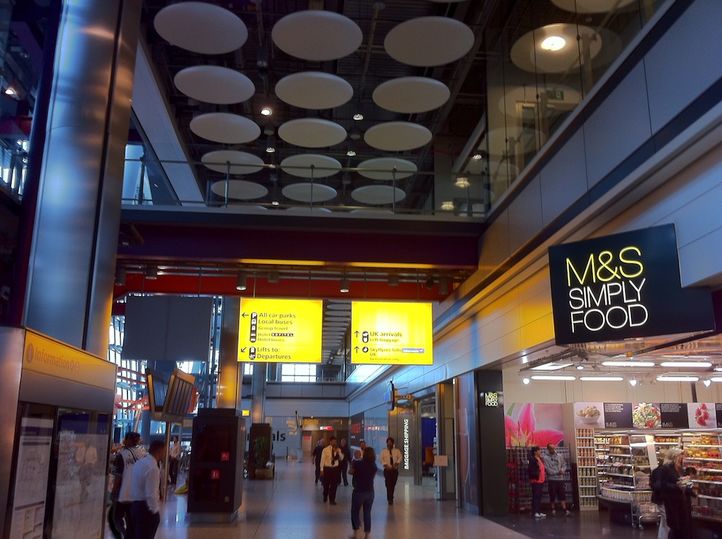 Turn left at the M&S for the Sofitel.