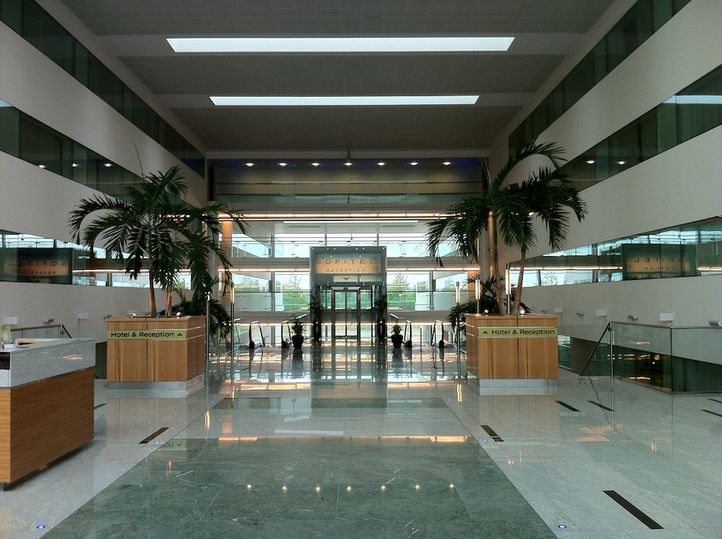 I think it's fair to say that the first impression inside the hotel is a little sparse.