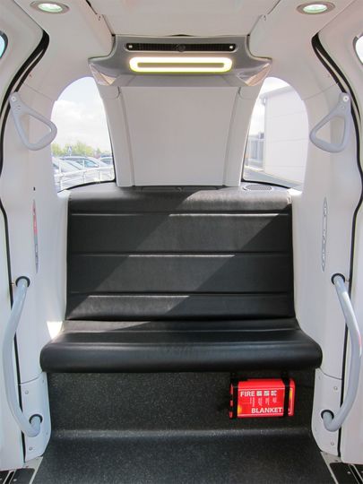 The pods are spacious for two: light, bright, airy and air-conditioned.