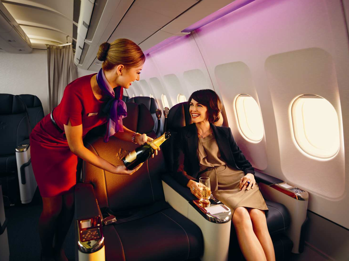 Virgin Australia is trying to put a smile on the face of even more business travellers in 2012.