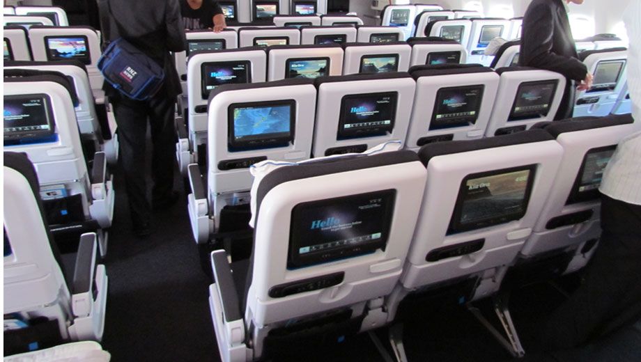 The addition of an extra seat in each centre section (three across on most airlines' Boeing 777 planes) and ultra-narrow aisles makes for a cramped experience in "economy minus".