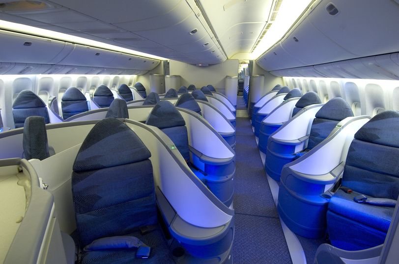 Air Canada's "Executive First" business class has direct aisle access for everyone in a 1-2-1 configuration.