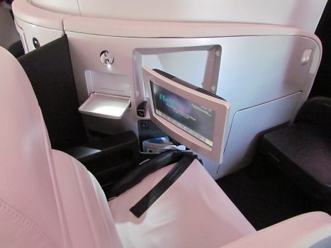 Air New Zealand's newest business class seat is an upgrade of the previous Virgin Atlantic flat bed.
