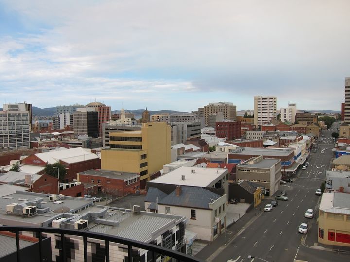 Since the hotel's a fair way in from the harbourside, there's not a great view, but you get a good bit of fresh air on the balcony.