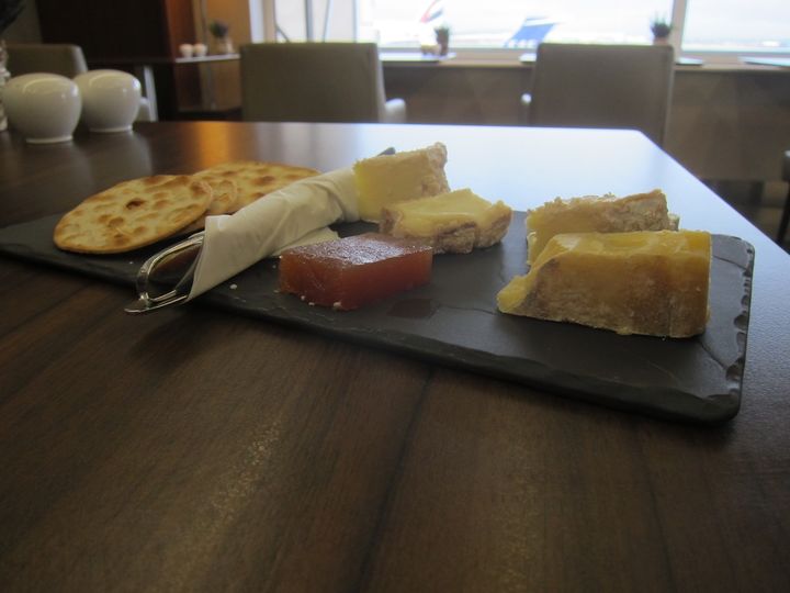 Great cheese — shame about the pub-style cutlery wrapped in a paper napkin.