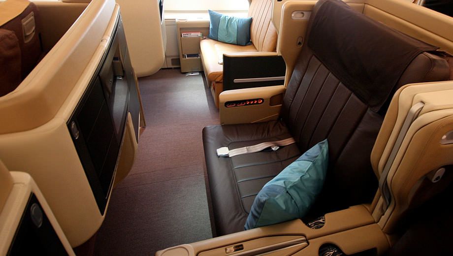 Singapore Airlines' fully flat business class seat is the widest in the sky.