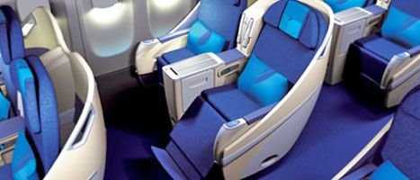 Angled lie-flat seats are a drawback for business class on MAS.