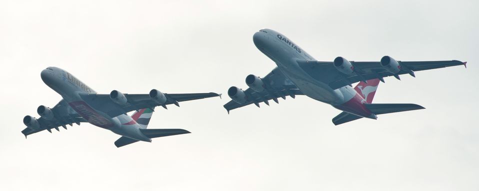 Formation flying. James Morgan/Qantas