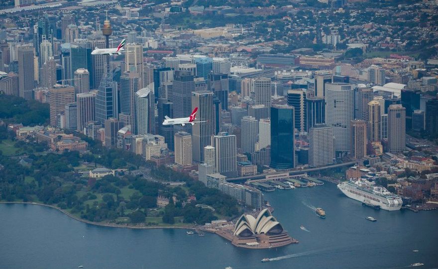 Heading cack to the airport.... Brent Winstone/Qantas